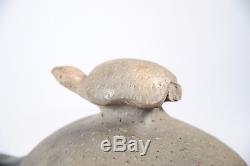 Lillie Bryson Cherokee NC Native American Covered Frog Bowl Pottery Turtle Cover