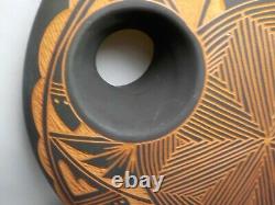 Lorianne & Cyrus Concho Lc/cc Acoma N. M. Native American Ceramic Seed Pot Vase