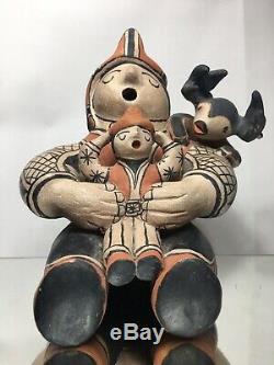 Louis Naranjo Cochiti Pottery Storyteller Polychrome Southwest Native American