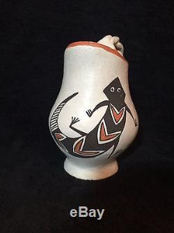 Lucy Lewis Pottery Pitcher Acoma