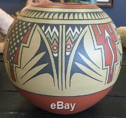 MARGARET AND LUTHER SIGNED NATIVE AMERICAN ART POTTERY INDIAN SANTA CLARA PUEBLO