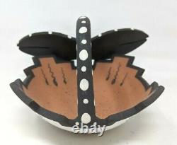 Marcus Homer Zuni Native American Pottery Dragonfly Cloud Corn Meal Bowl KP21