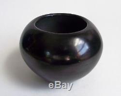 Maria Poveka Martinez Black 3 Pottery Jar Bowl San ILDEFONSO c1956-1965 Signed