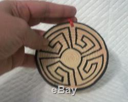 Miniature Native American 3 Basket -Wheel of Life in Pottery by Whitefeather