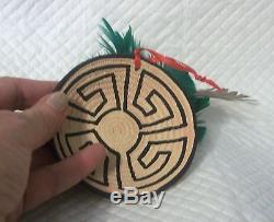 Miniature Native American 3 Basket -Wheel of Life in Pottery by Whitefeather