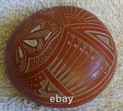 Miniature Sasha Bluesky Seedpot Navajo Native American Pottery