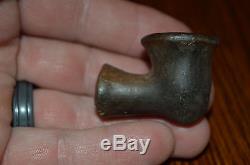 Mississippian Pottery Trumpet bowl Elbow pipe Bradley Co, Tennessee 1.5/8 x1.3/8