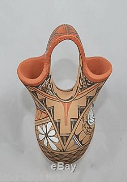 NATIVE AMERICAN INDIAN JEMEZ pottery CLARA GACHIPIN ESTATE WEDDING VASE