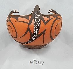 NATIVE AMERICAN INDIAN ZUNI lizard pottery ANDERSON PEYNETSA ESTATE HUGE