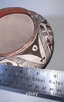 NATIVE AMERICAN POTTERY ESTATE LOT Vintage Acoma Zuni Hand Painted Pot NA-08