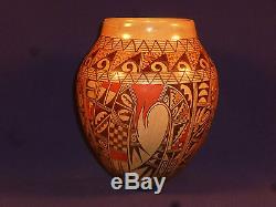 NEW FOR 2015 SPECTACULAR HOPI INDIAN POTTERY VASE BY ANTOINETTE SILAS