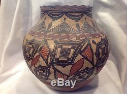 NO RESERVE Large 12 Antique Native American Indian Acoma Pottery Olla