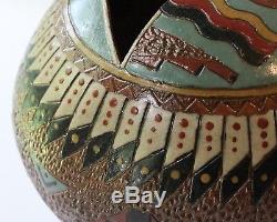 Nancy Chilly Navajo Native American Southwestern Pottery Pine Pitch Seed Pot