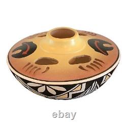 Native American Acoma Bear Claw Seed Pot Pottery By Loretta Joe As Is