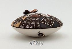 Native American Acoma Exquisitely Made Seed Bowl by Marilyn Ray