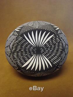Native American Acoma Indian Pottery Hand Painted Wedding Vase by Jay Vallo