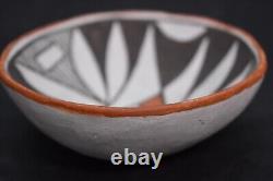 Native American Acoma Indian Pueblo Pottery Bowl Pot Signed Diane Lewis 4