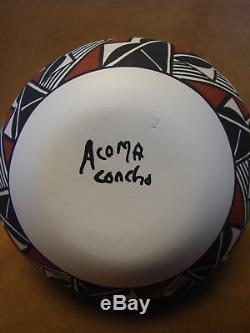 Native American Acoma Pot Hand Painted by Concho PT0078