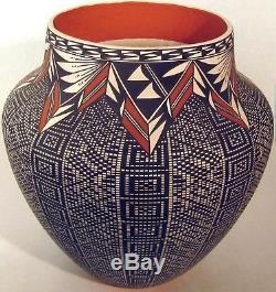 Native American Acoma Pottery 10 3/4 H x 10 1/2 W by Melissa Antonio