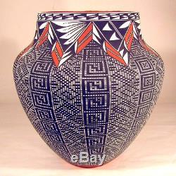 Native American Acoma Pottery 10 3/4 H x 10 1/2 W by Melissa Antonio