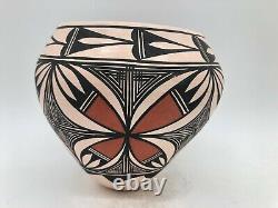 Native American Acoma Pottery Bowl June Gunn (Pino)