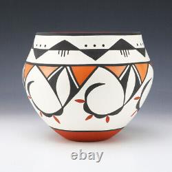 Native American Acoma Pottery Olla By David Antonio