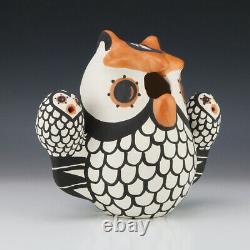 Native American Acoma Pottery Owl Storyteller By Mary Antonio
