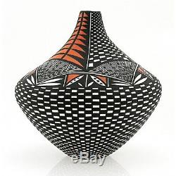 Native American Acoma Pottery Vase By Sandra Victorino
