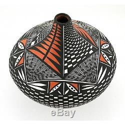 Native American Acoma Pottery Vase By Sandra Victorino
