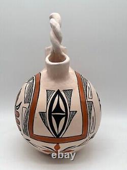 Native American Acoma Pottery Wedding Vase Beverly Davis Garcia
