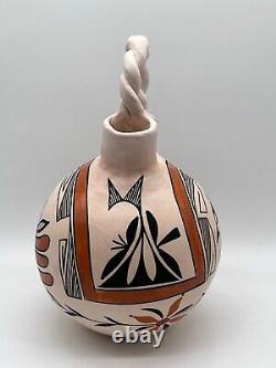 Native American Acoma Pottery Wedding Vase Beverly Davis Garcia