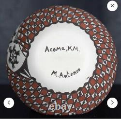 Native American Acoma Pueblo Hand Painted Pottery