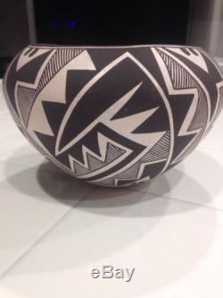 Native American Acoma Pueblo Pot by Sarah Garcia