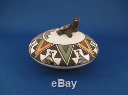 Native American Acoma Pueblo pottery Acoma Seed Pot with Turtle by Marilyn Ray