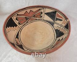 Native American Anasazi REPLICA Polychrome Bowl Pottery
