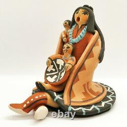 Native American Art-Jemez Pueblo Clay Pottery-STORYTELLER-Carol Lucero Gachupin