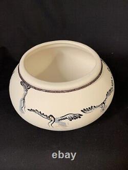 Native American Art Pottery Janelle Gilley Eagle Dance Shawnee Wyandot 1991