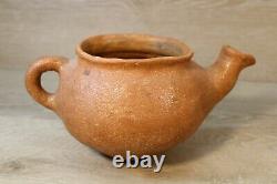 Native American Art Pottery Picuris Pueblo Micaceous Clay Tea Pot