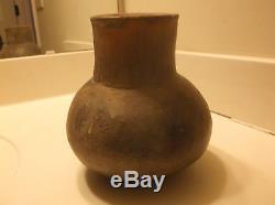 Native American Authentic Mississipian Pottery Water Jar from Arkansas