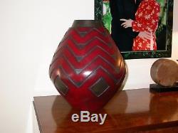 Native American Bronze Ovoid Vase George Walbye THE OLD WAYS. 0745