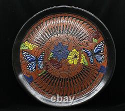 Native American Butterfly Plate by Dwayne and Heather Eskeets, Navajo