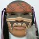 Native American Ceramic Jemez Pottery Mask Long Hair Wall Decor Zannie Loretto