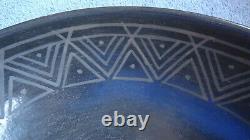 Native American Ceremonial Black Bowl by Renowned New Mexico Artist Khuu Khaayay
