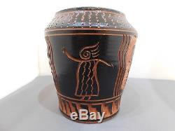 Native American Choctaw Hand Made Pottery Vase By Carolyn Young