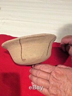 Native American Hohokam/Anasazi Flared Rim Pottery Bowl, UNDAMAGED