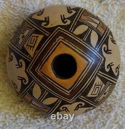 Native American Hopi Pottery Intricate Seed Pot By CR SEQUI KOMALESTEWA