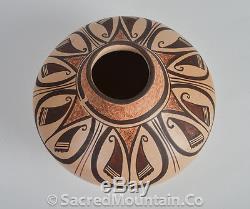 Native American- Hopi sunflower seed pot by artist Barbara Polacca #BP512