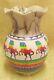 Native American Horsehair Pottery by Hilda Whitegoat Prancing Horse Petal Vase