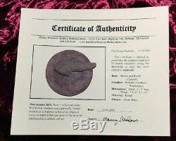 Native American Indian Coastal Stone Mortar And Pestle Certificate Authenticity