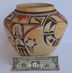 Native American Indian Hopi Marcella Kahe Pottery Olla Polychrome 7 3/8 Tall